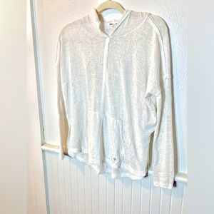 BILLABONG white hooded coverup